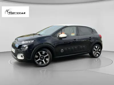Citroen C3 BLUEHDI 100CH SHINE * 2019 * 80.000KM * CUIR * CAMERA * GPS
