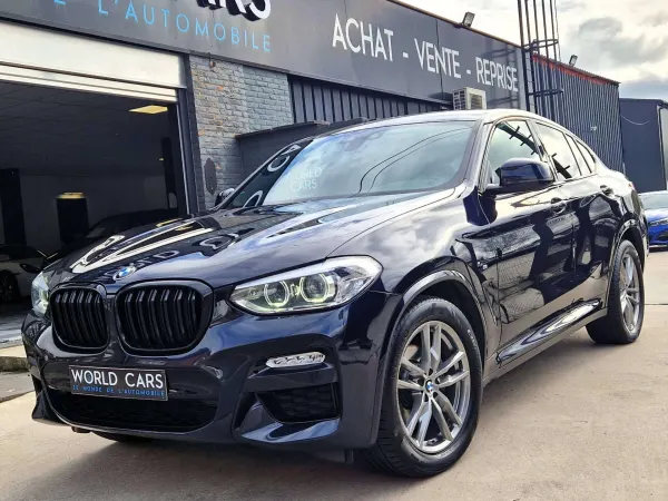 BMW X4 X4 2.0iAS xDrive20 - PACK M - CARBON SCHWARZ - BOITE AUTO - NAVI - CAMERA - CUIR NOIR - LED - ATTACHE REMORQUE...