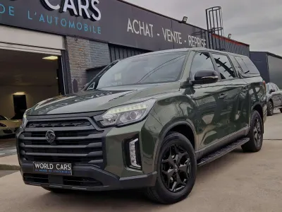 SsangYong Musso 2.2 Turbo e-Xdi 4WD SAPPHIRE TVAC/BTW*IN - BLACK PACK - HARD-TOP - TOIT OUVRANT - CARPLAY - COCKPIT DIGITALE -CAMERA-FULL