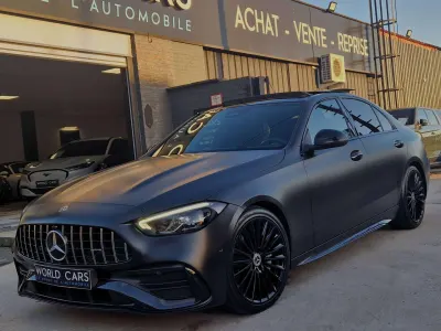 Mercedes-Benz C 180 AMG Line - NOIR MAT - TOIT PANO - FULL LED - COCKPIT - ECLAIRAGE D AMBIANCE - CAMERA - FULL OPTIONS