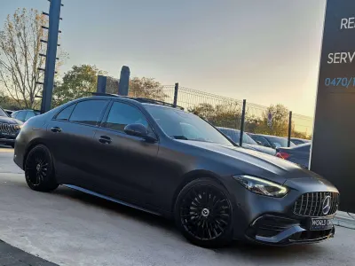 Mercedes-Benz C 180 AMG Line - NOIR MAT - TOIT PANO - FULL LED - COCKPIT - ECLAIRAGE D AMBIANCE - CAMERA - FULL OPTIONS